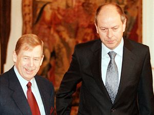 Josef Tošovský a Václav Havel