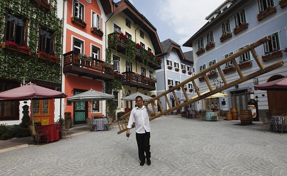 V Číně vznikla kopie rakouského městečka Hallstatt, který je na seznamu UNESCO. 