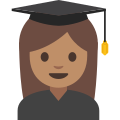 Emoji u1f469 1f3fd 200d 1f393.svg