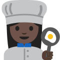 Emoji u1f469 1f3ff 200d 1f373.svg