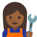 Emoji u1f469 1f3fe 200d 1f527.svg