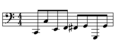 "Texarkana and Northern" Boogie-woogie bassline.png