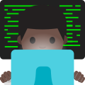 Emoji u1f468 1f3ff 200d 1f4bb.svg
