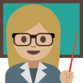 Emoji u1f469 1f3fc 200d 1f3eb.svg