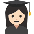Emoji u1f469 1f3fb 200d 1f393.svg