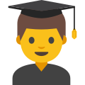 Emoji u1f468 200d 1f393.svg