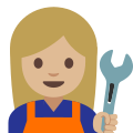 Emoji u1f469 1f3fc 200d 1f527.svg