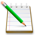 Crystal Clear app kedit green-pencil.svg