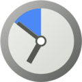 Pictogram voting wait blue.png