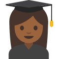 Emoji u1f469 1f3fe 200d 1f393.svg