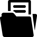 Bimetrical icon folder black.svg