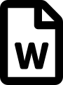 Font Awesome 5 regular file-word.svg