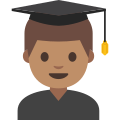 Emoji u1f468 1f3fd 200d 1f393.svg