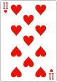 11 of hearts.svg