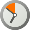 Pictogram voting wait orange.png
