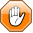Stop hand nuvola orange.svg