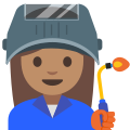 Emoji u1f469 1f3fd 200d 1f3ed.svg
