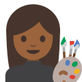 Emoji u1f469 1f3fe 200d 1f3a8.svg