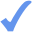 Cornflower blue check.svg